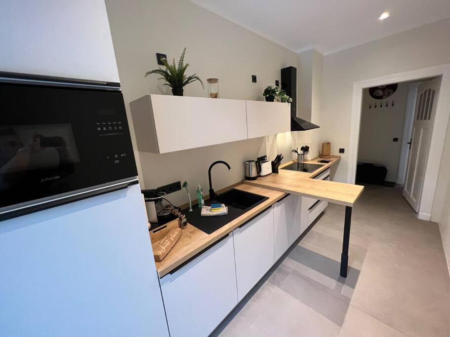 Soul-Apartment Terrasse Privat-Parkplatz Boxspringbett 55Zoll Tv Wlan Leipzig Exterior photo